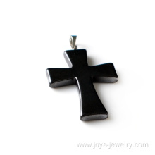 Cross Hematite Clasp Pendant Magnetic Necklace